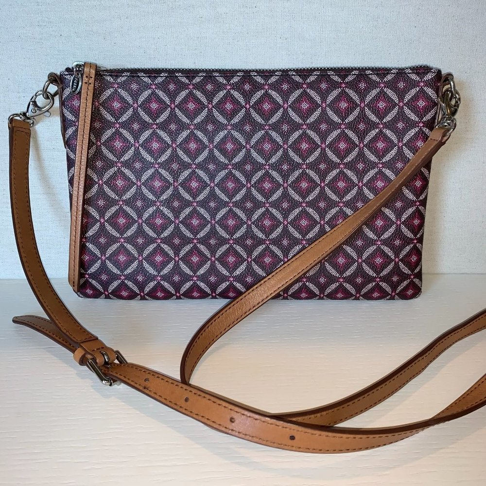 Fossil | Burgundy and Camel Crossbody